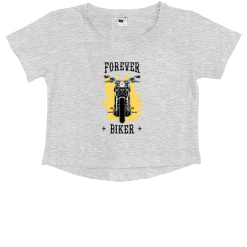 Kids' Premium Cropped T-Shirt - Biker  - Mfest