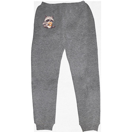 Kids' Sweatpants - Cute raccoon - Mfest