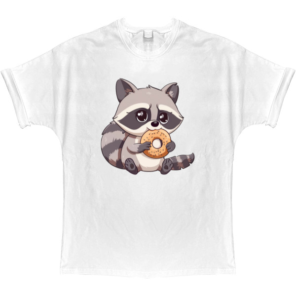 T-shirt Oversize - Cute raccoon - Mfest