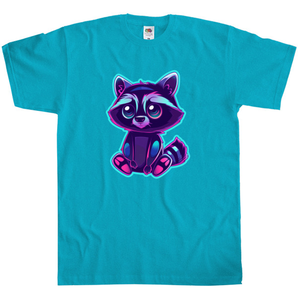 Men's T-Shirt Fruit of the loom - Raccoon - Mfest