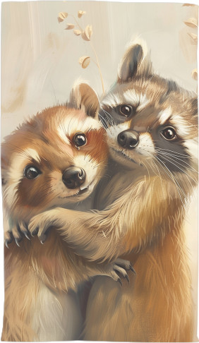 Friendly raccoons