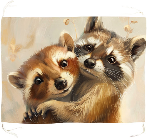 Friendly raccoons