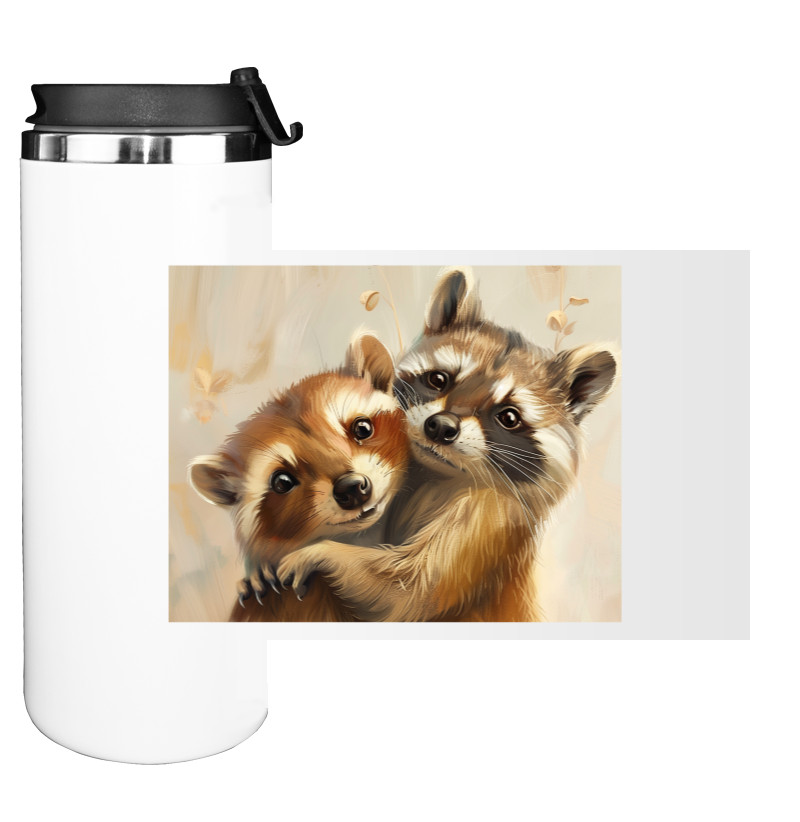 Friendly raccoons