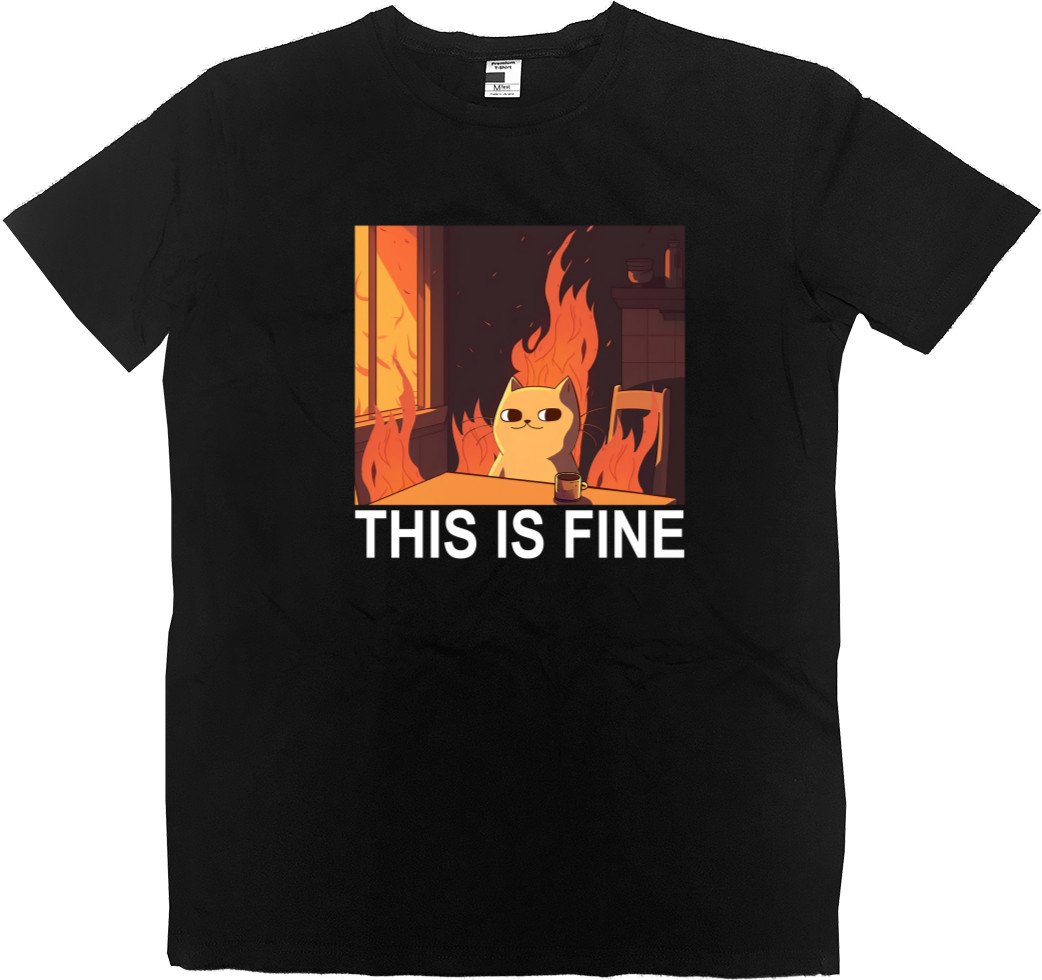 Kids' Premium T-Shirt - This is fine - Mfest