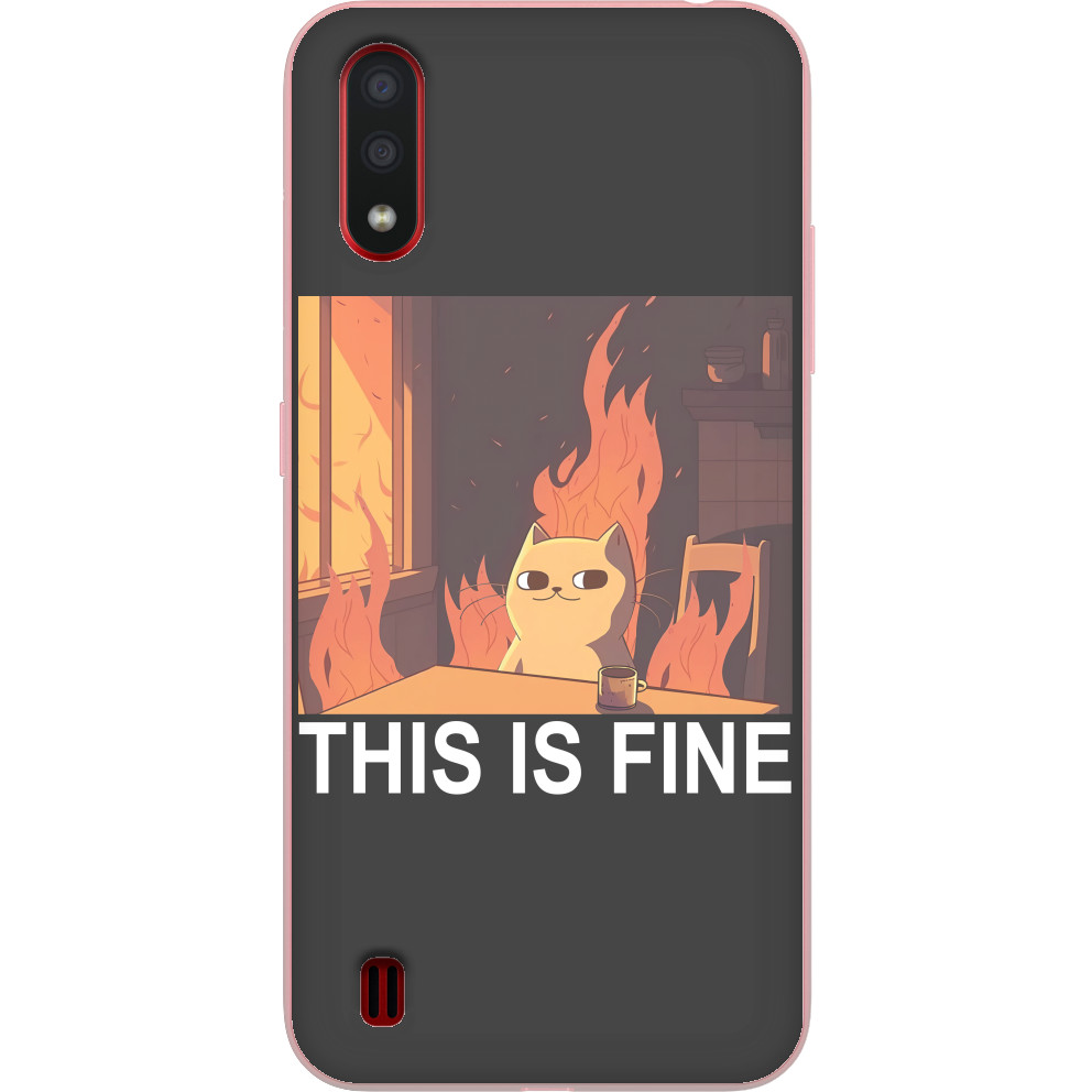 Чехол Samsung - This is fine - Mfest