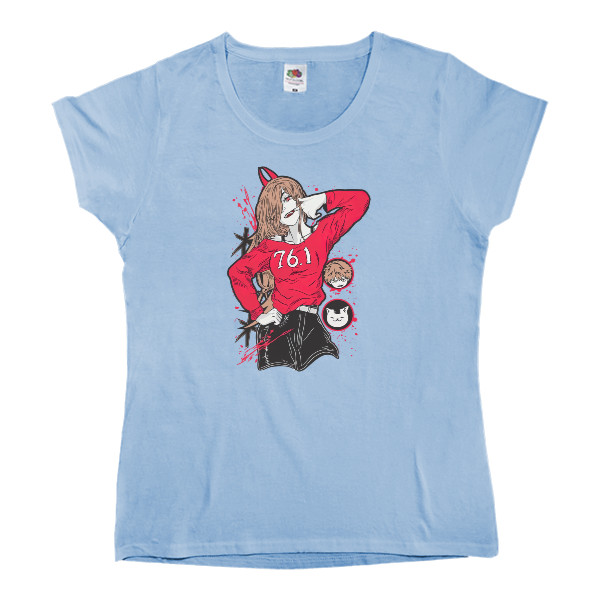 Women's T-shirt Fruit of the loom - Power Chainsaw Man - Mfest