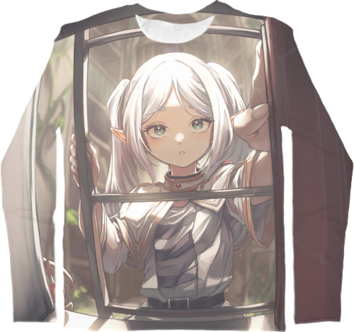 Kids' Longsleeve Shirt 3D - Frieren by YuutaDatma - Mfest