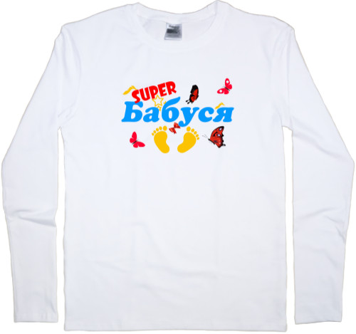 Men's Longsleeve Shirt - Super granny - Mfest