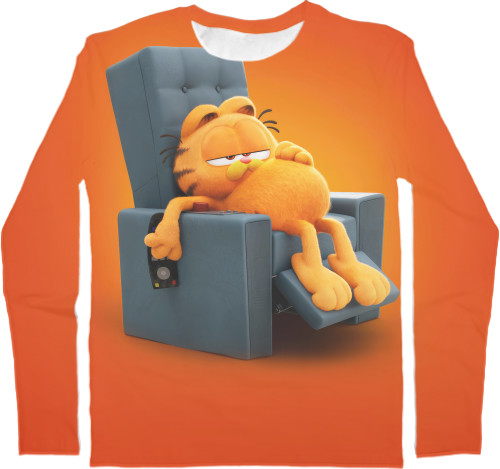 Men's Longsleeve Shirt 3D - Garfield - Mfest