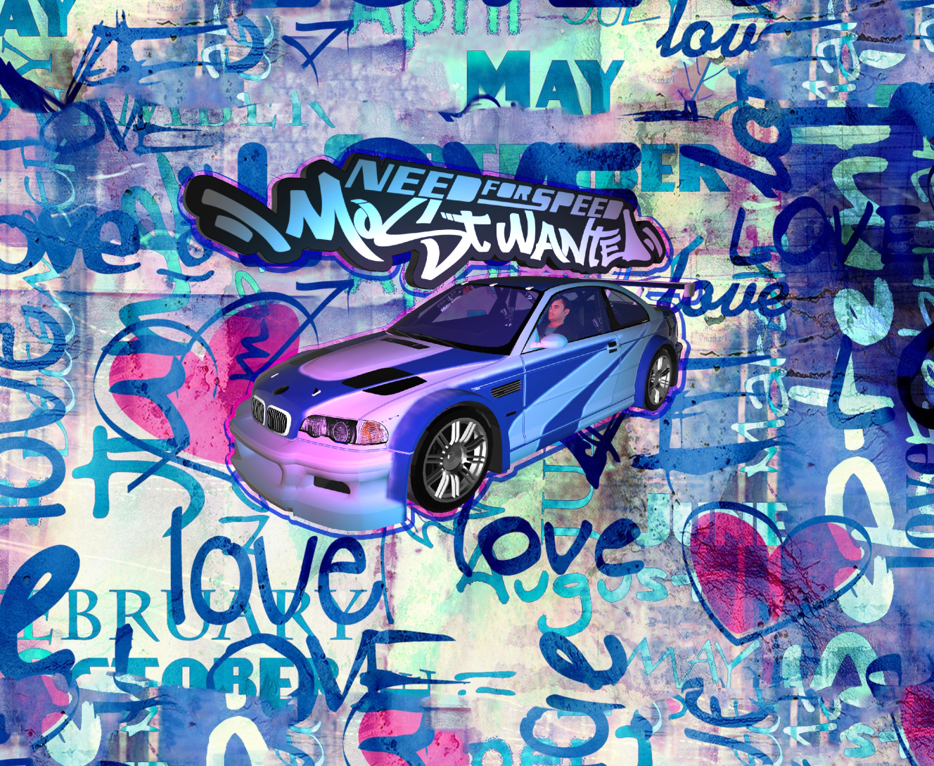 NFS Most Wanted graffitti