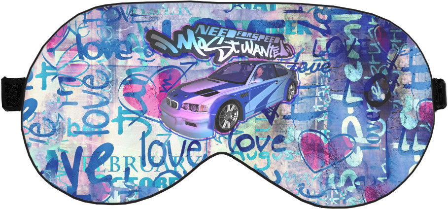 Sleep Mask 3D - NFS Most Wanted graffitti - Mfest