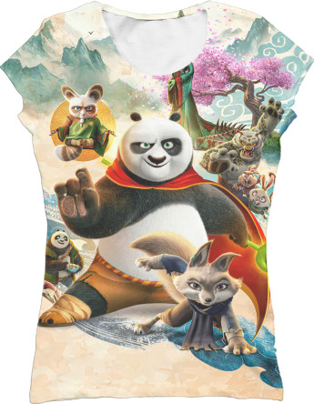 Women's T-Shirt 3D -  Kung Fu Panda - Mfest