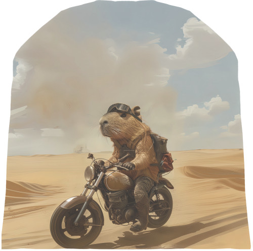 Capybara biker