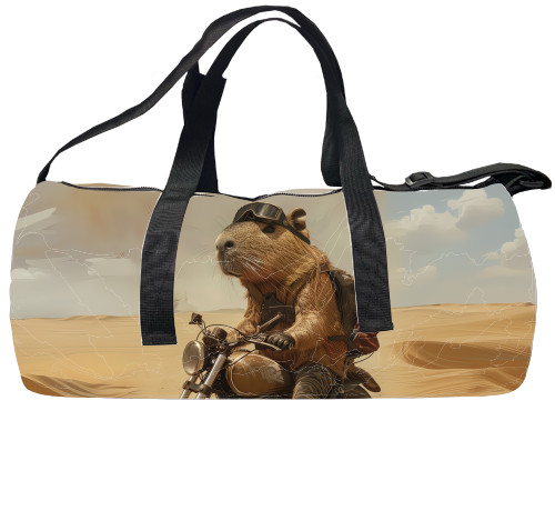 Sports bag 3D - Capybara biker - Mfest