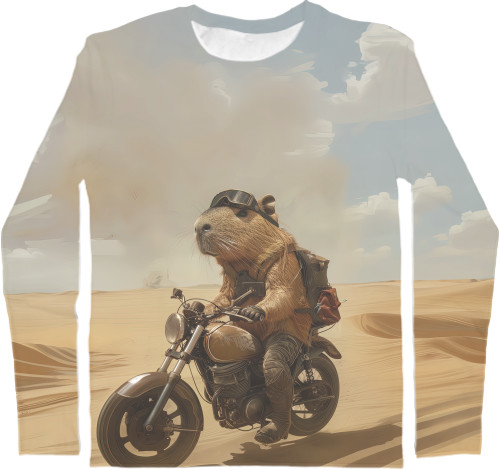 Capybara biker