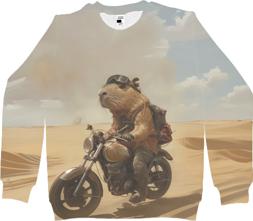 Capybara biker