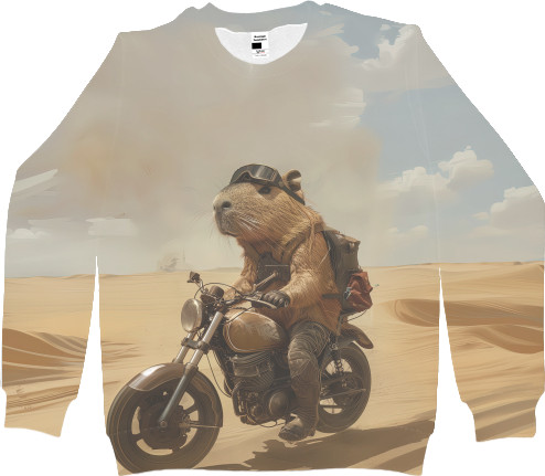 Capybara biker