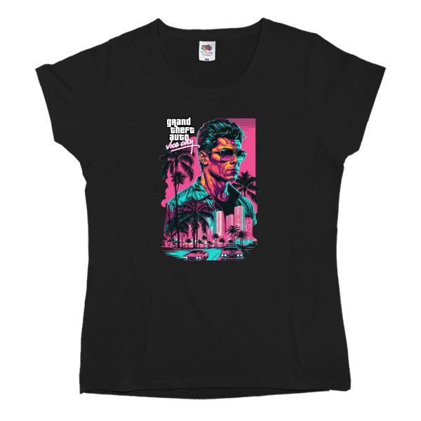 Women's T-shirt Fruit of the loom - GTA Vice City - Mfest