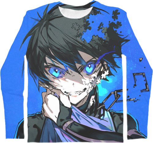 Men's Longsleeve Shirt 3D - Anime Blue Lock - Mfest