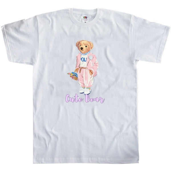 Kids' T-Shirt Fruit of the loom - Cute Bear, Милый и красивый мишка. - Mfest