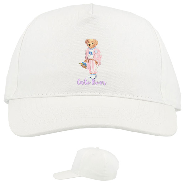 Baseball Caps - 5 panel - Cute Bear, Милый и красивый мишка. - Mfest