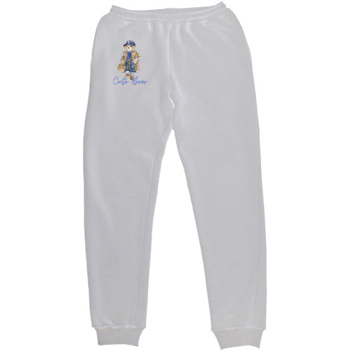 Kids' Sweatpants - Cute Bear, Teddy Bear, Стильный мишка - Mfest