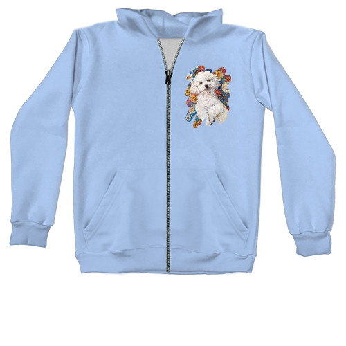 Unisex Zip-through Hoodie - Toy poodle - Mfest