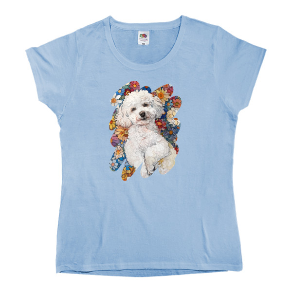 Women's T-shirt Fruit of the loom - Toy poodle - Mfest