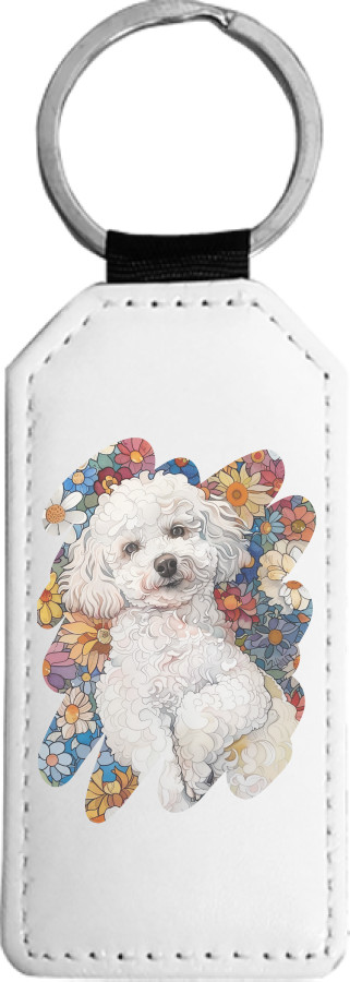 Rectangular Keychain - Toy poodle - Mfest