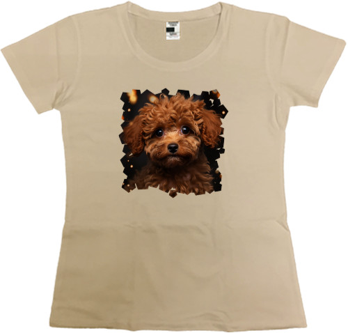 Women's Premium T-Shirt - Тoy poodle 2 - Mfest