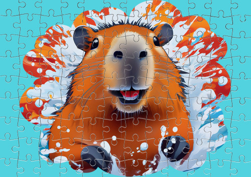 Puzzle - Happy capybara - Mfest