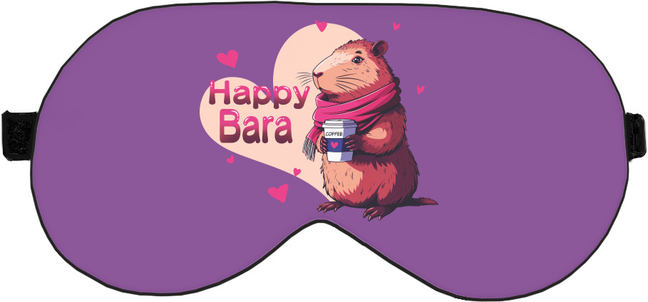 Sleep Mask 3D - Happy capybara - Mfest