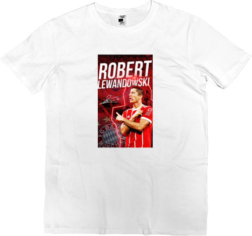 Men’s Premium T-Shirt - Footballer Robert Lewandowski - Mfest