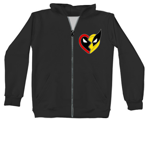 Unisex Zip-through Hoodie - Deadpool and wolverine - Mfest