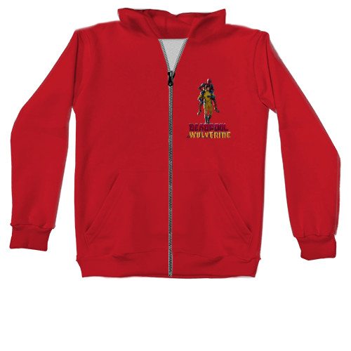 Kids' Zip-through Hoodie - Deadpool and Wolverine - Mfest