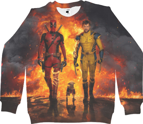 Men's Sweatshirt 3D - Deadpool and Wolverine - Mfest