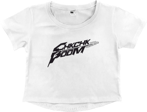 Women's Cropped Premium T-Shirt - Stray Kids Chk Chk Boom - Mfest