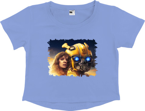 Women's Cropped Premium T-Shirt - Bumblebee - Mfest