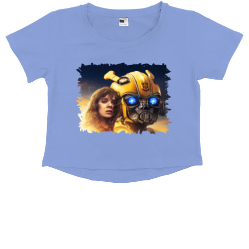 Kids' Premium Cropped T-Shirt - Bumblebee - Mfest