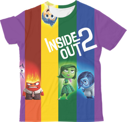 Man's T-shirt 3D - Inside Out 2 - Mfest