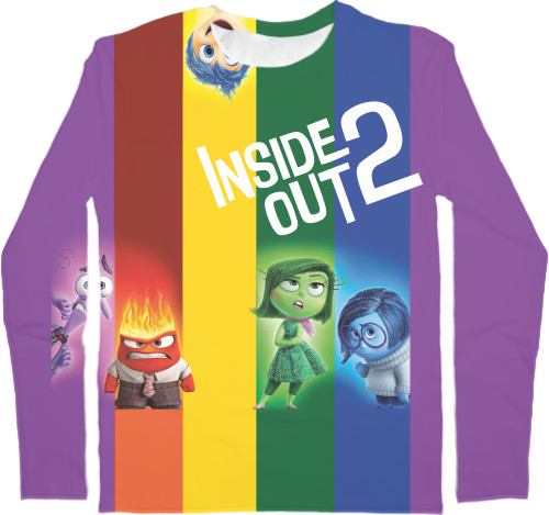 Kids' Longsleeve Shirt 3D - Inside Out 2 - Mfest