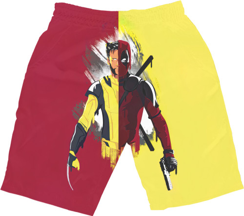 Men's Shorts 3D - Deadpool and Wolverine 4 - Mfest