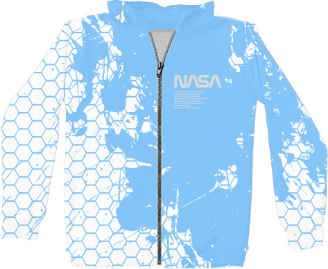 Kids' Zip-through Hoodie 3D - Nasa - Mfest