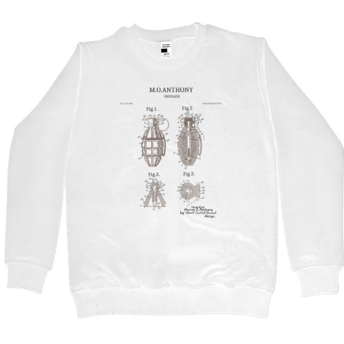 Women's Premium Sweatshirt - A patent for a hand grenade - Mfest