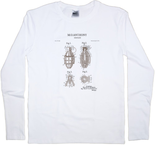 Kids' Longsleeve Shirt - A patent for a hand grenade - Mfest