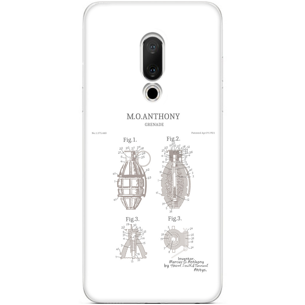 Чехол Meizu - A patent for a hand grenade - Mfest