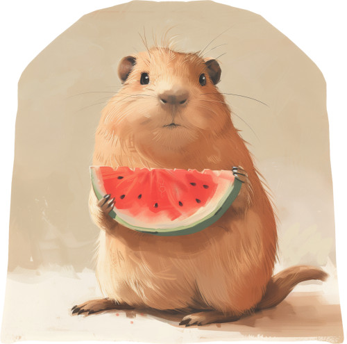 Hat 3D - Capybara and watermelon - Mfest