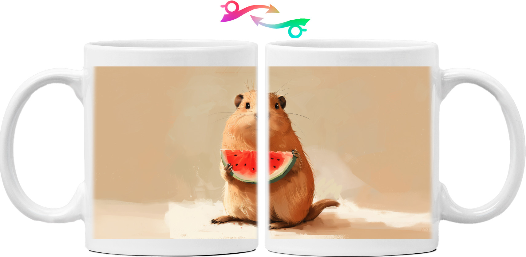 Mug - Capybara and watermelon - Mfest