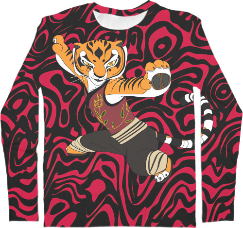 Kids' Longsleeve Shirt 3D - Tigress Kung Fu Panda - Mfest