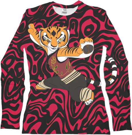 Women's Longsleeve Shirt 3D - Tigress Kung Fu Panda - Mfest